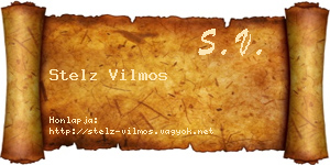 Stelz Vilmos névjegykártya